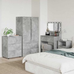 Sonata H Шкаф за съхранение Циментено сиво 60 x 48 x 81 см - Гардероби