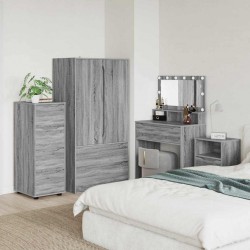 Sonata H Шкаф за съхранение Сив Сонома 40 x 48 x 105 см Инженерно дърво - Гардероби