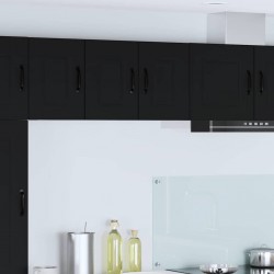 Sonata H Горен кухненски шкаф с рафт с врата 2 pcs Черно 30 x 31 x 40 см - Модулни кухни