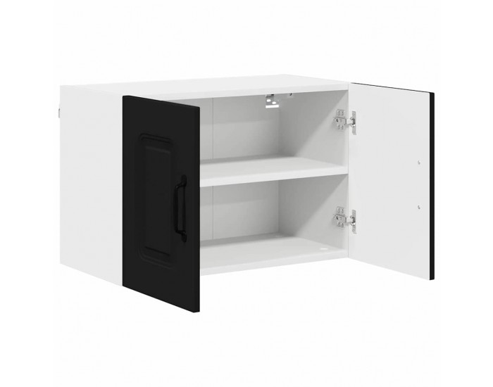 Sonata H Горен кухненски шкаф с рафт с врата 2 pcs Черно 60 x 31 x 40 см