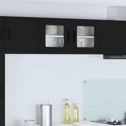Sonata H Горен кухненски шкаф Черно 80 x 31 x 40 см Инженерно дърво - Модулни кухни