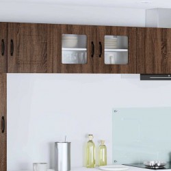 Sonata H Горен кухненски шкаф Кафяв дъб 80 x 31 x 40 см Инженерно дърво - Модулни кухни