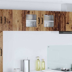 Sonata H Горен кухненски шкаф с рафт с врата Старо дърво 80 x 31 x 40 см - Модулни кухни