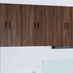 Sonata H Горен кухненски шкаф с рафт 2 pcs Кафяв дъб 30 x 31 x 80 см - Модулни кухни