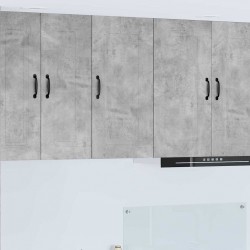 Sonata H Горен кухненски шкаф с рафт Циментено сиво 40 x 31 x 80 см - Модули Sonata