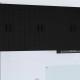 Sonata H Горен кухненски шкаф Черно 60 x 31 x 80 см Инженерно дърво