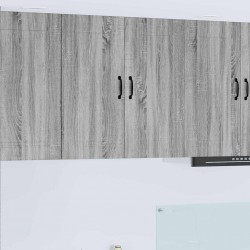 Sonata H Горен кухненски шкаф Сив Сонома 80 x 31 x 80 см Инженерно дърво - Модули Sonata