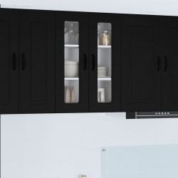 Sonata H Горен кухненски шкаф Черно 60 x 31 x 80 см Инженерно дърво - Модулни кухни