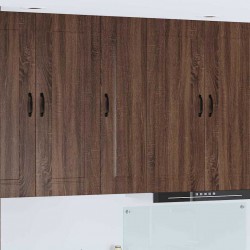 Sonata H Горен кухненски шкаф Кафяв дъб 30 x 31 x 100 см Инженерно дърво - Модулни кухни