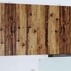 Sonata H Горен кухненски шкаф с рафт Старо дърво 50 x 31 x 100 см - Модулни кухни