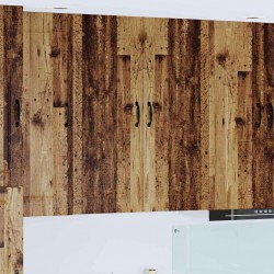 Sonata H Горен кухненски шкаф с рафт Старо дърво 80 x 31 x 100 см - Модулни кухни