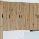 Sonata H Горен кухненски шкаф Дъб 80 x 31 x 100 см Инженерно дърво