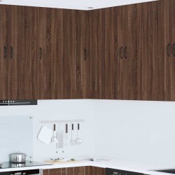 Sonata H Горен кухненски шкаф Кафяв дъб 57 x 57 x 100 см Инженерно дърво - Модулни кухни