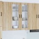 Sonata H Горен кухненски шкаф с рафт с врата Сонома дъб 80 x 31 x 100 см