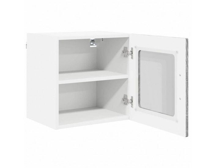 Sonata H Горен кухненски шкаф с рафт 2 pcs Сив Сонома 40 x 31 x 40 см