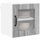 Sonata H Горен кухненски шкаф с рафт 2 pcs Сив Сонома 40 x 31 x 40 см