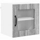 Sonata H Горен кухненски шкаф с рафт 2 pcs Сив Сонома 40 x 31 x 40 см