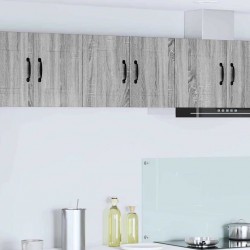 Sonata H Горен кухненски шкаф с рафт 2 pcs Сив Сонома 30 x 31 x 40 см - Модулни кухни