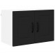 Sonata H Горен кухненски шкаф с рафт с врата 2 pcs Черно 60 x 31 x 40 см