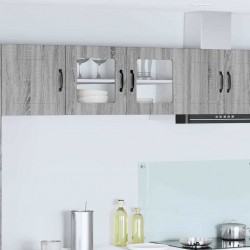 Sonata H Горен кухненски шкаф Сив Сонома 80 x 31 x 40 см Инженерно дърво - Модули Sonata
