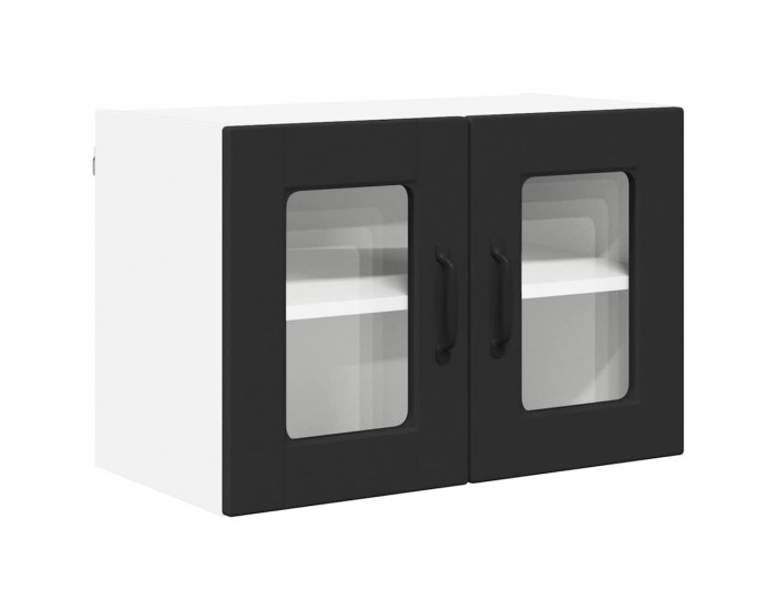 Sonata H Горен кухненски шкаф с рафт с врата 2 pcs Черно 60 x 31 x 40 см