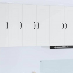 Sonata H Горен кухненски шкаф с рафт Лъскаво бяло 30 x 31 x 80 см - Модулни кухни