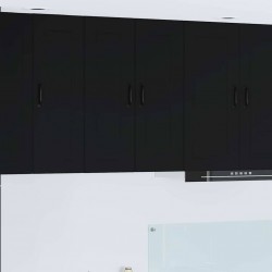 Sonata H Горен кухненски шкаф Черно 60 x 31 x 80 см Инженерно дърво - Модули Sonata