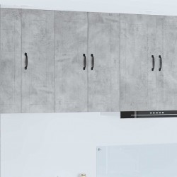 Sonata H Горен кухненски шкаф с рафт Циментено сиво 60 x 31 x 80 см - Модулни кухни