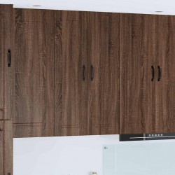 Sonata H Горен кухненски шкаф Кафяв дъб 30 x 31 x 100 см Инженерно дърво - Модули Sonata