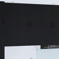 Sonata H Горен кухненски шкаф Черно 60 x 31 x 100 см Инженерно дърво - Модули Sonata