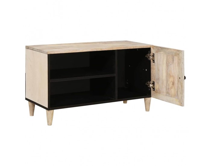 Sonata H ТВ Единици с рафт с врата Бяло 80 x 33 x 46 см Инженерно дърво