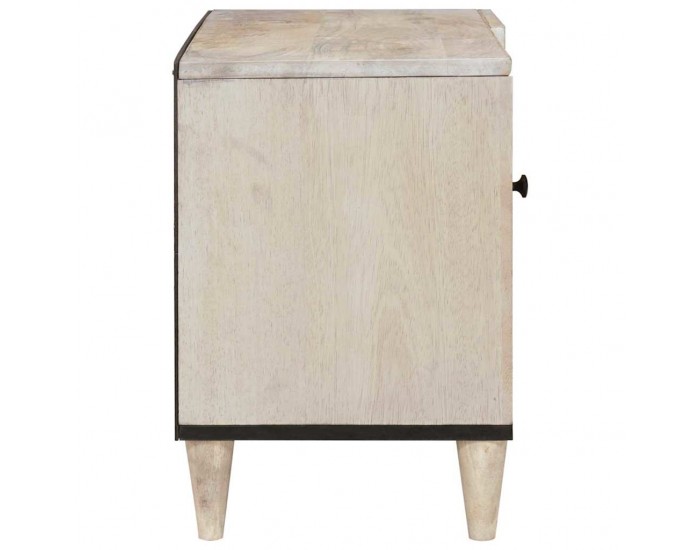 Sonata H ТВ Единици с рафт с врата Бяло 80 x 33 x 46 см Инженерно дърво