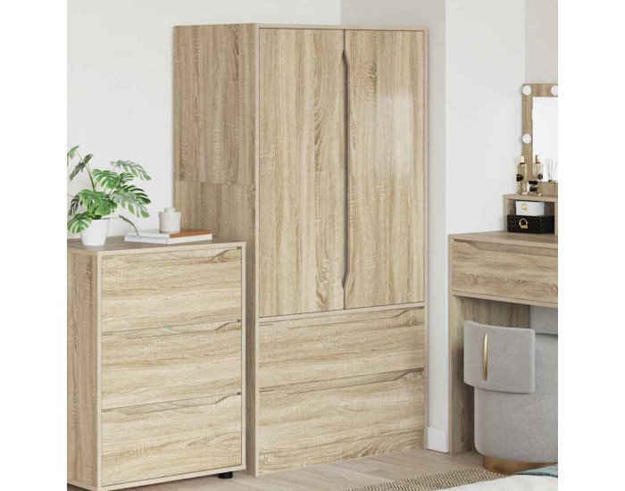 Sonata H Шкаф за баня Сонома дъб 79,5 x 49 x 156 см Инженерно дърво