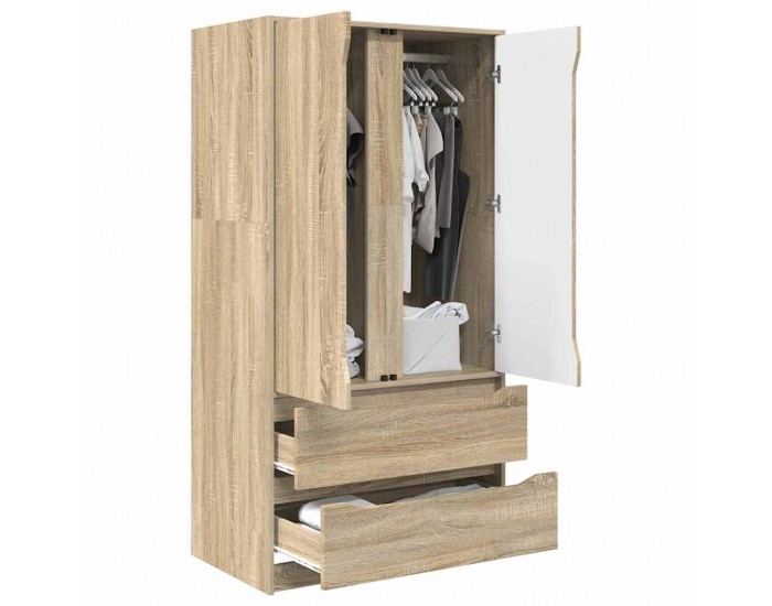 Sonata H Шкаф за баня Сонома дъб 79,5 x 49 x 156 см Инженерно дърво