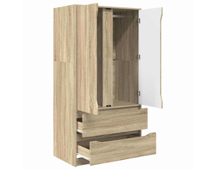 Sonata H Шкаф за баня Сонома дъб 79,5 x 49 x 156 см Инженерно дърво