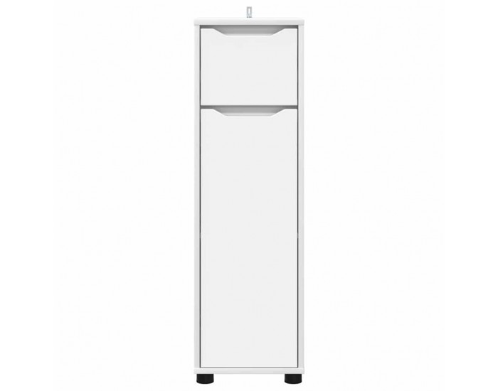 Sonata H Шкаф за баня с чекмедже Бяло 30,5 x 30 x 101 см Инженерно дърво