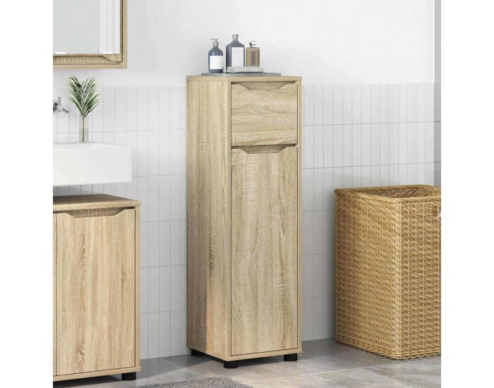 Sonata H Шкаф за баня Сонома дъб 30,5 x 30 x 101 см Инженерно дърво