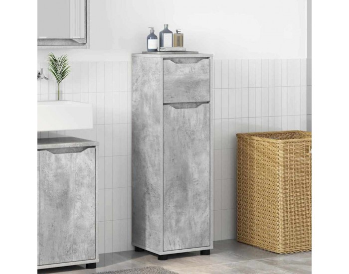 Sonata H Шкаф за баня Циментено сиво 30,5 x 30 x 101 см Инженерно дърво