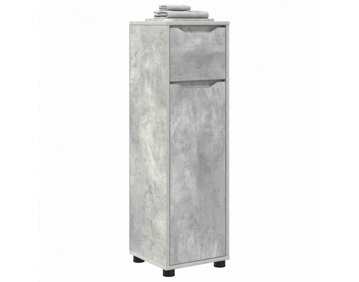 Sonata H Шкаф за баня Циментено сиво 30,5 x 30 x 101 см Инженерно дърво