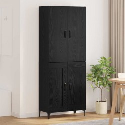 Sonata H Висок шкаф Черния дъб 69,5 x 34 x 180 см Инженерно дърво - Шкафове, Витрини, Модулни секции