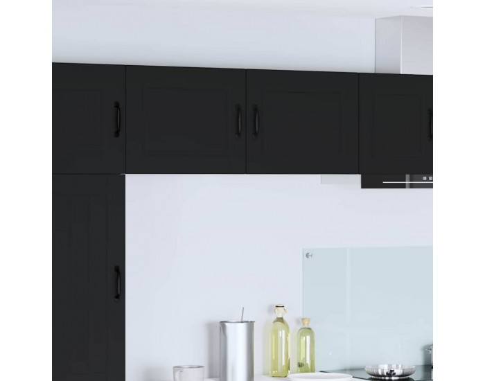 Sonata H Горен кухненски шкаф Черно 50 x 31 x 40 см Инженерно дърво