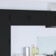 Sonata H Горен кухненски шкаф Черно 50 x 31 x 40 см Инженерно дърво