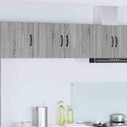 Sonata H Горен кухненски шкаф Сив Сонома 80 x 31 x 40 см Инженерно дърво - Модулни кухни
