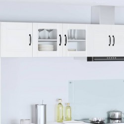 Sonata H Горен кухненски шкаф с рафт Лъскаво бяло 80 x 31 x 40 см - Модулни кухни