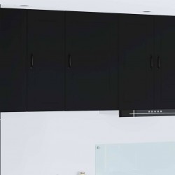 Sonata H Горен кухненски шкаф Черно 50 x 31 x 80 см Инженерно дърво - Модулни кухни