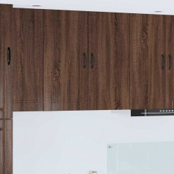 Sonata H Горен кухненски шкаф Кафяв дъб 80 x 31 x 80 см Инженерно дърво - Модулни кухни