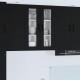 Sonata H Горен кухненски шкаф Черно 60 x 31 x 80 см Инженерно дърво