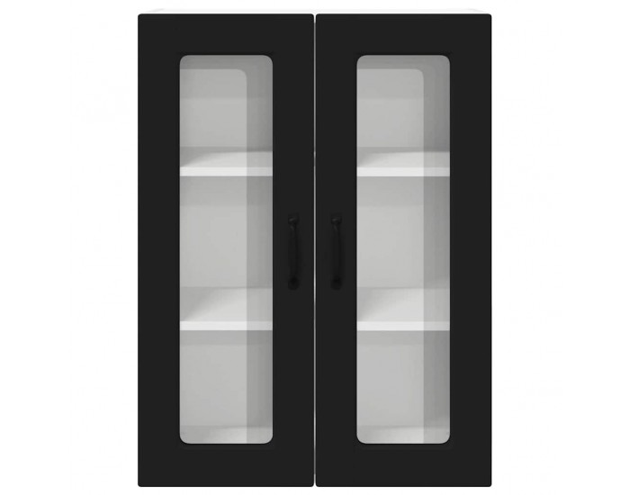 Sonata H Горен кухненски шкаф Черно 60 x 31 x 80 см Инженерно дърво