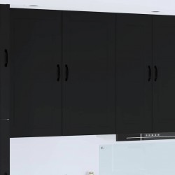 Sonata H Горен кухненски шкаф Черно 50 x 31 x 100 см Инженерно дърво - Модулни кухни