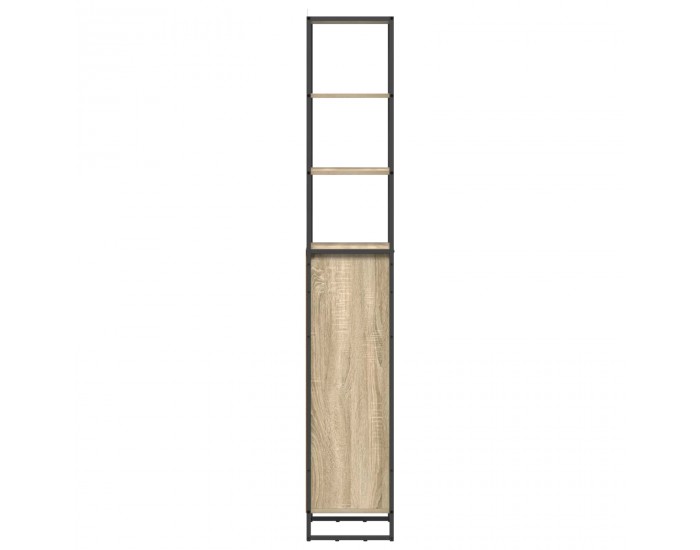 Sonata H Шкаф за баня с чекмедже Сонома 40 x 30 x 180 см Инженерно дърво